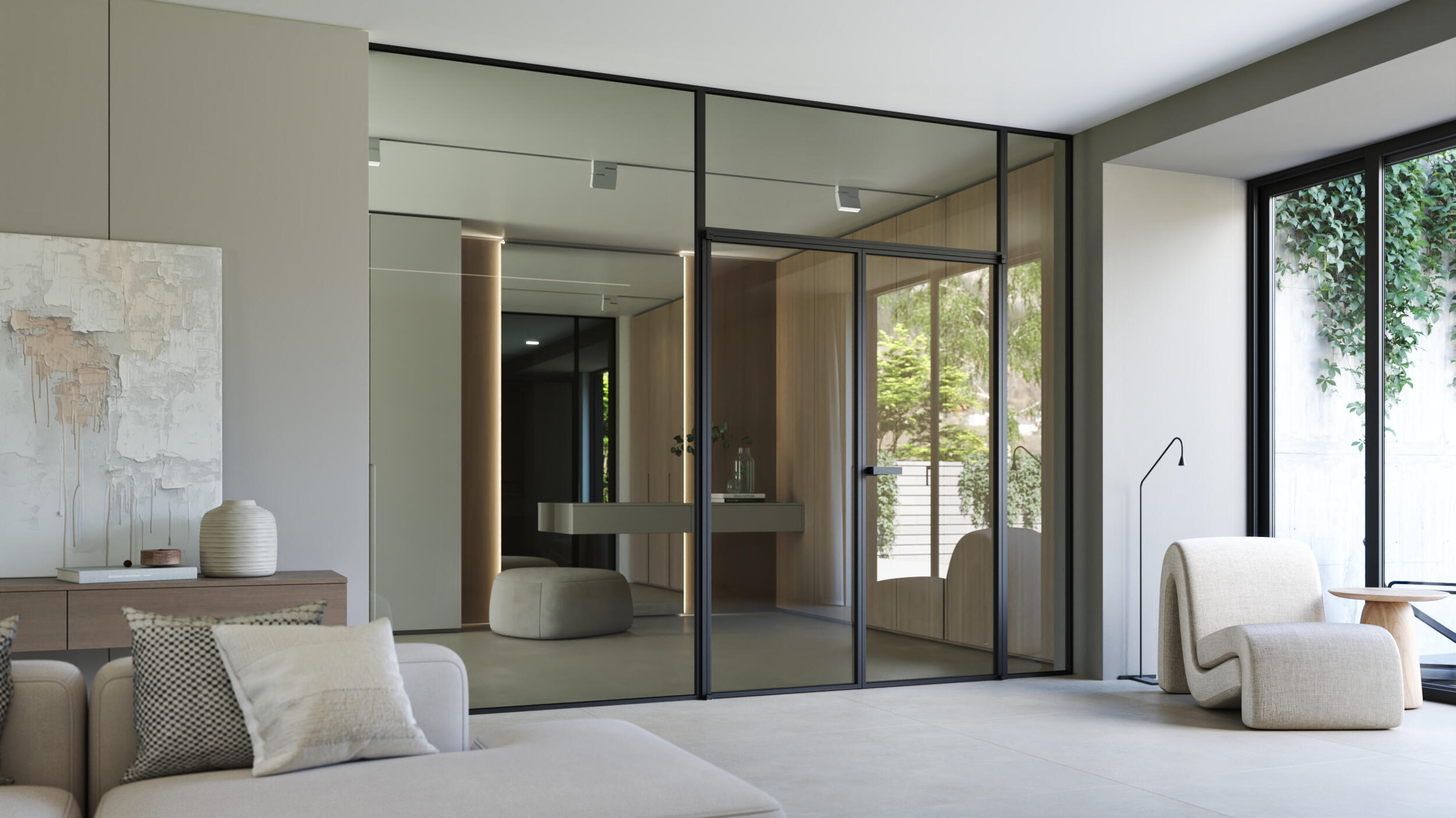 Dvoukřídlé dveře Idea se zárubní Garde