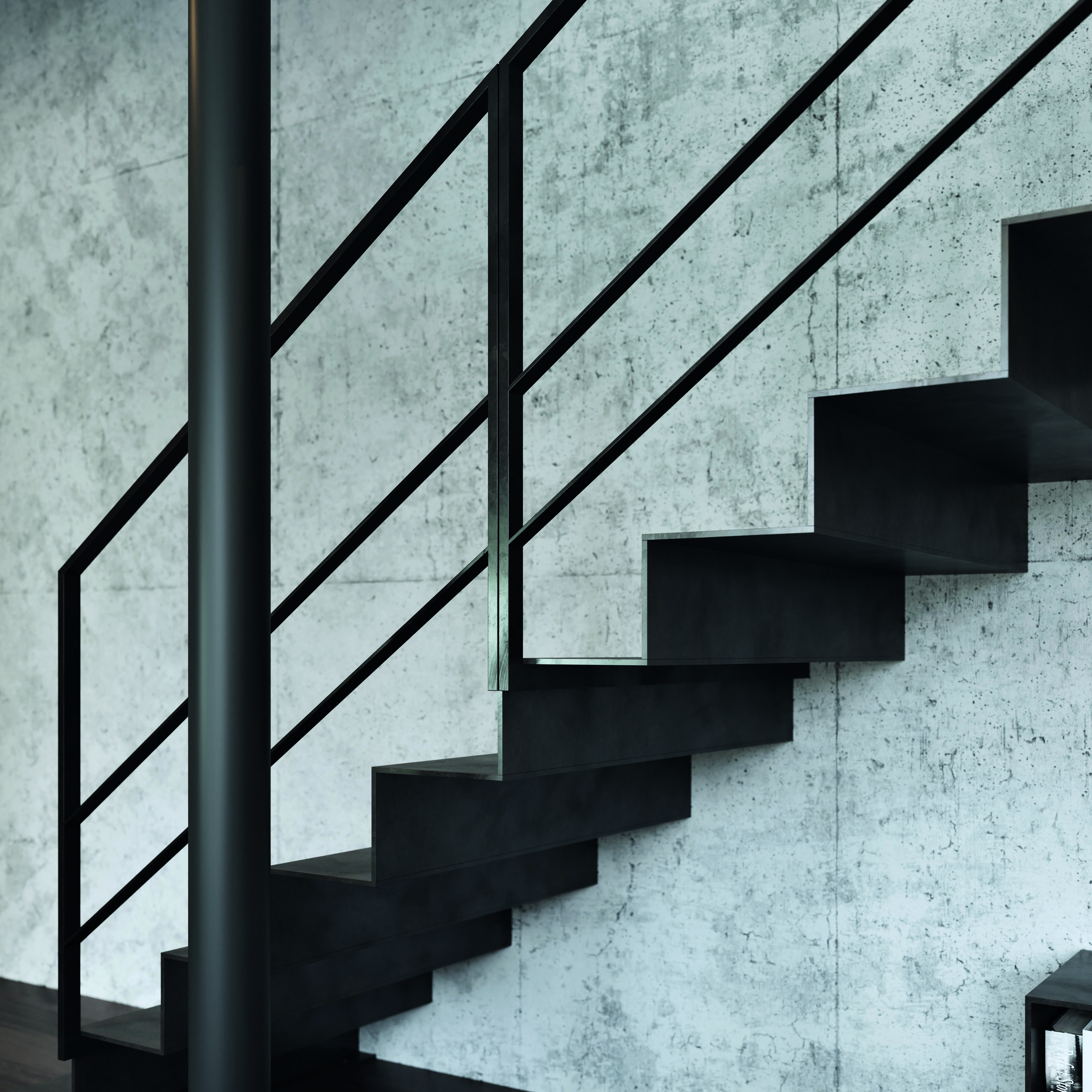 Geschweißte Stahl-Innenraumtreppe