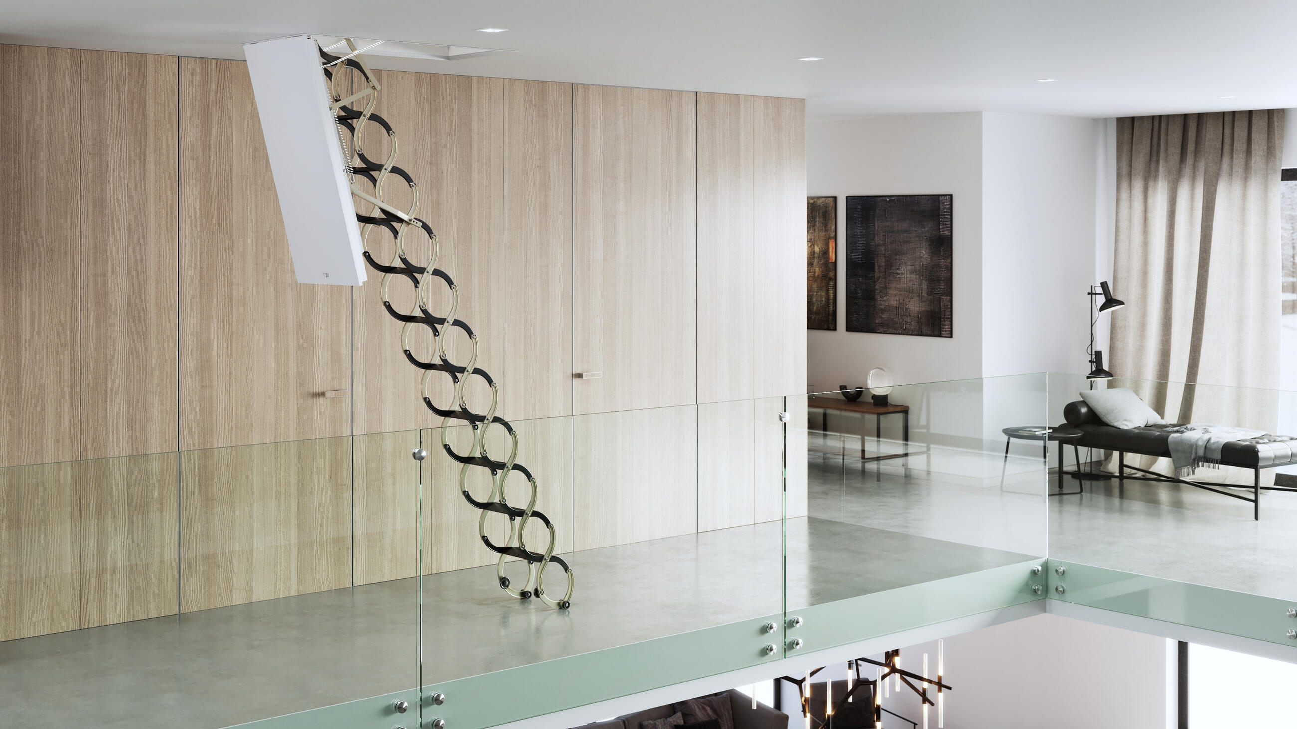 Wärmegedämmte Dachbodentreppe Lusso ZP