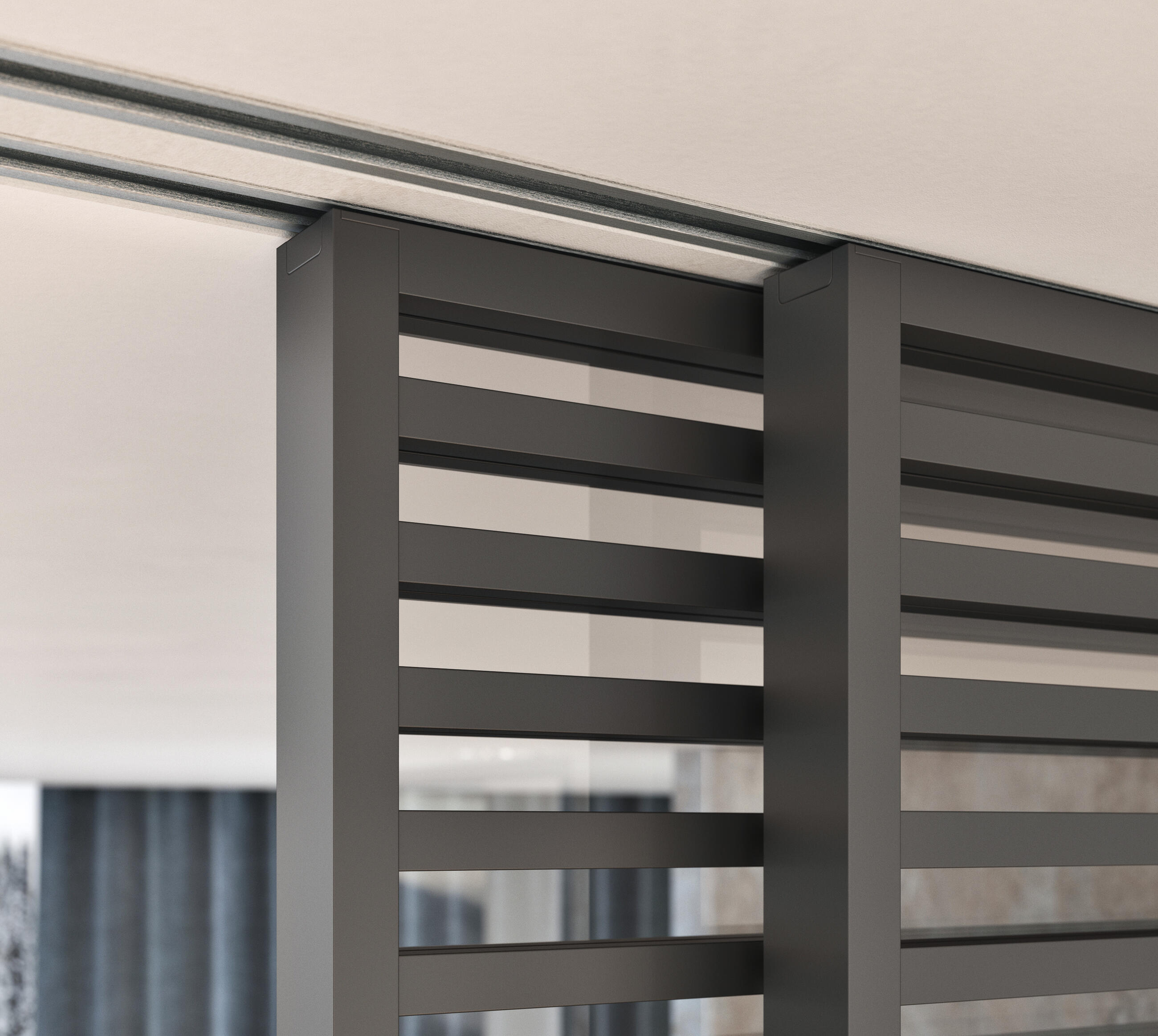 Befestigungsdetail der Tür Idealine Horizontal