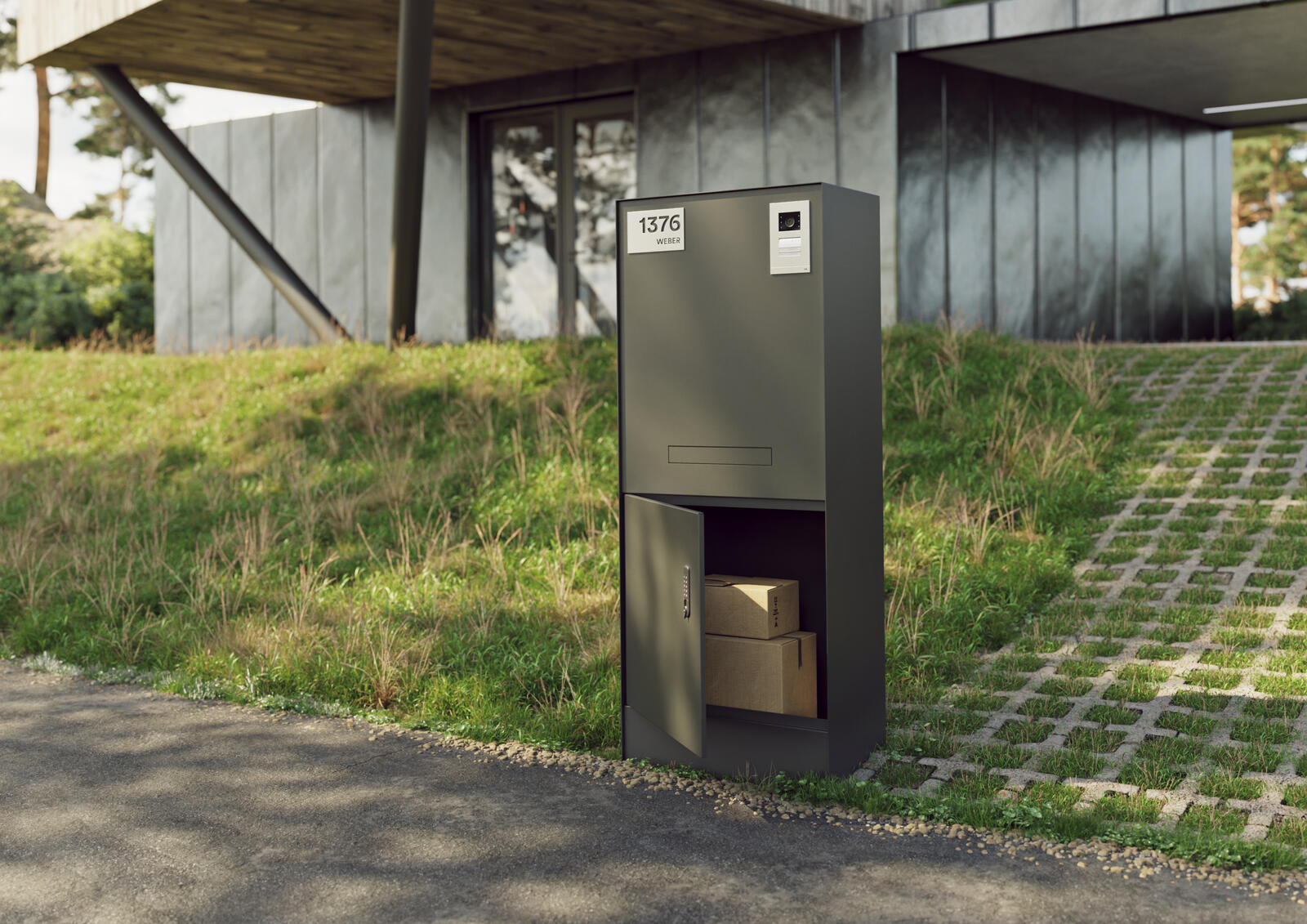 Full - Paketkasten mit Briefkasten